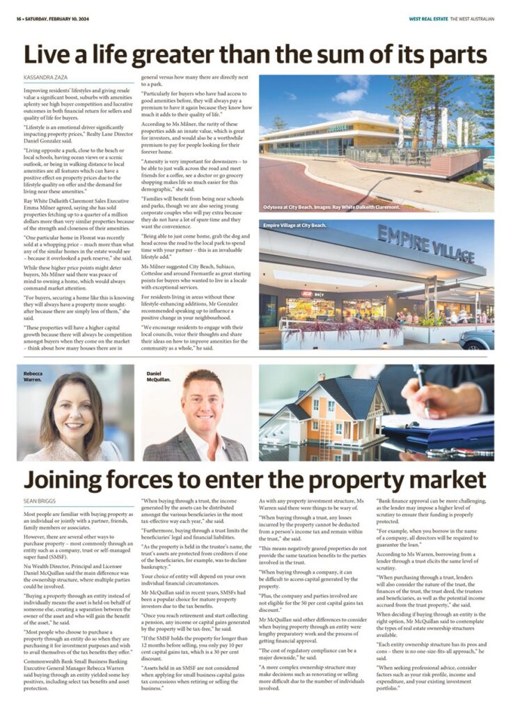 news paper article about joining forces to enter the property market